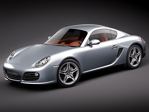 Porsche Cayman S 2011 3D Models
